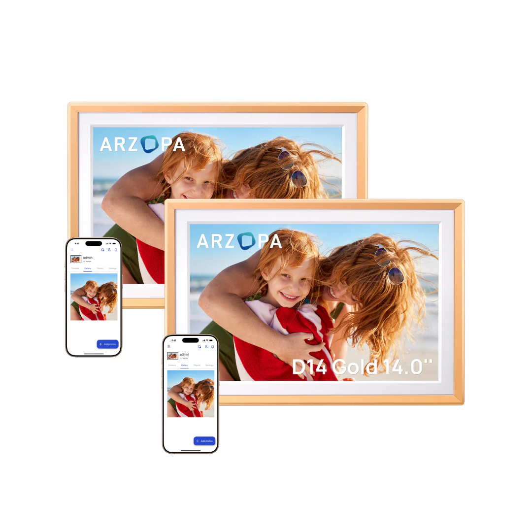 Arzopa D14 Champagne Gold | 14" Digital Photo Frame - Image 15