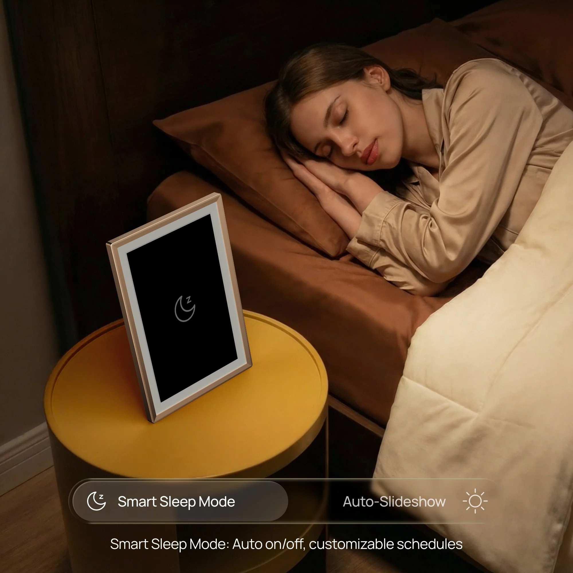 Arzopa D14 Champagne Gold | 14" Digital Photo Frame - Image 4