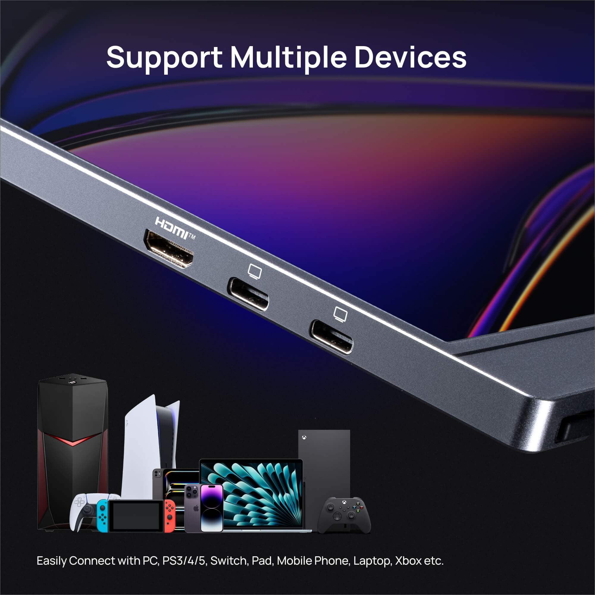 Arzopa Z1FC Grey 16.1" 144Hz FHD 100%sRGB Portable Monitor - Image 4